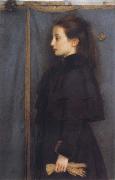 Fernand Khnopff Portrait of Jeanne de Bauer oil painting picture wholesale